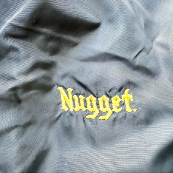 Vintage Retro Varsity Coaches Bomber Satin Buttons Up Jacket Dunbrooke USA L - Picture 5 of 12